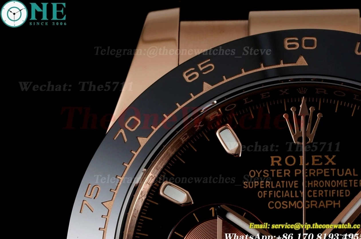 116515 RU RG Dial Black Daytona 904L SA4130 V2 BTF 0518